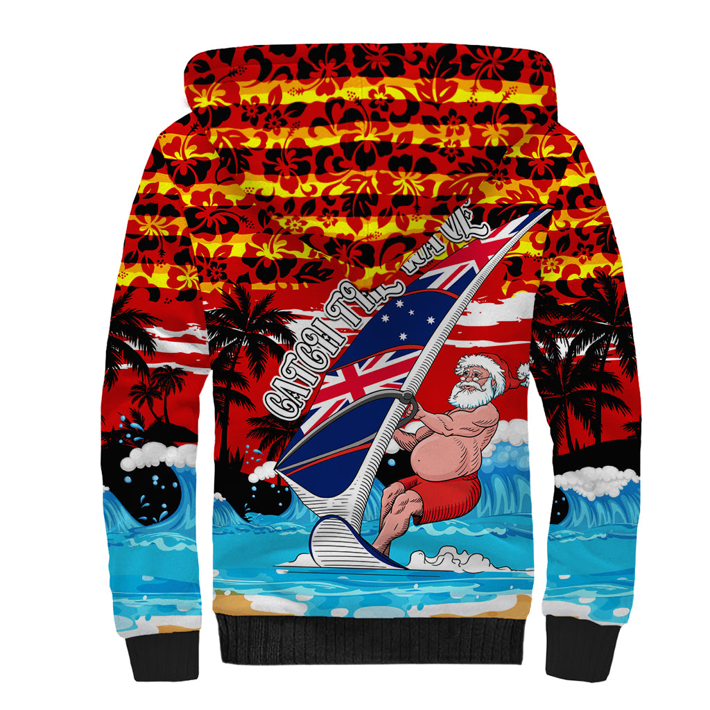 australia-surfing-christmas-sherpa-hoodie-catch-the-wave
