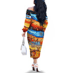 australia-kangaroo-aboriginal-camping-family-matching-off-shoulder-long-sleeve-dress-and-hawaiian-shirt-aussie-outback-camping-with-beer