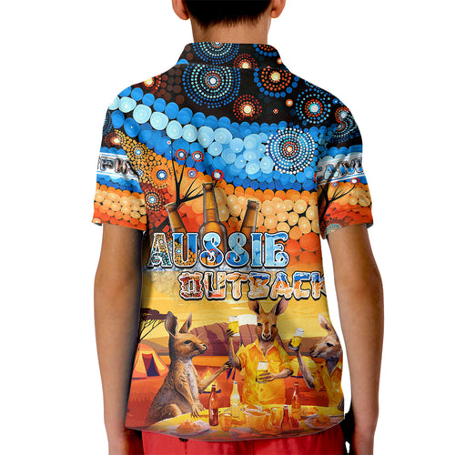 australia-kangaroo-aboriginal-camping-kid-polo-shirt-aussie-outback-camping-with-beer