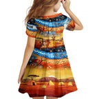 australia-kangaroo-aboriginal-camping-kid-short-sleeve-dress-aussie-outback-camping-with-beer