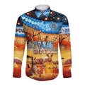 australia-kangaroo-aboriginal-camping-long-sleeve-button-shirt-aussie-outback-camping-with-beer