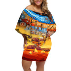 australia-kangaroo-aboriginal-camping-off-shoulder-short-dress-aussie-outback-camping-with-beer