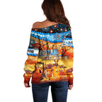 australia-kangaroo-aboriginal-camping-off-shoulder-sweater-aussie-outback-camping-with-beer