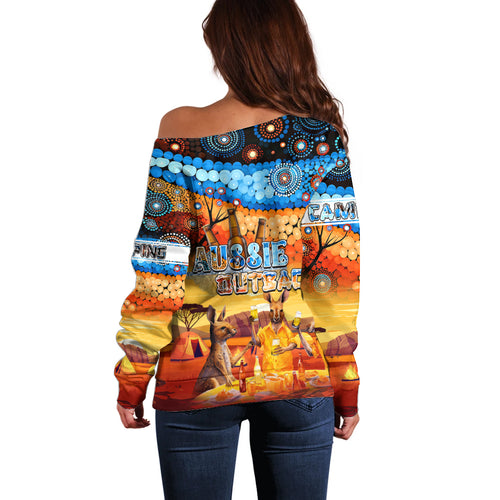 australia-kangaroo-aboriginal-camping-off-shoulder-sweater-aussie-outback-camping-with-beer