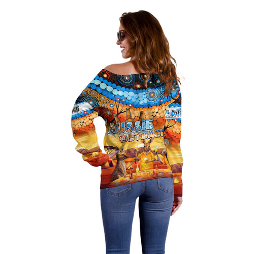 australia-kangaroo-aboriginal-camping-off-shoulder-sweater-aussie-outback-camping-with-beer