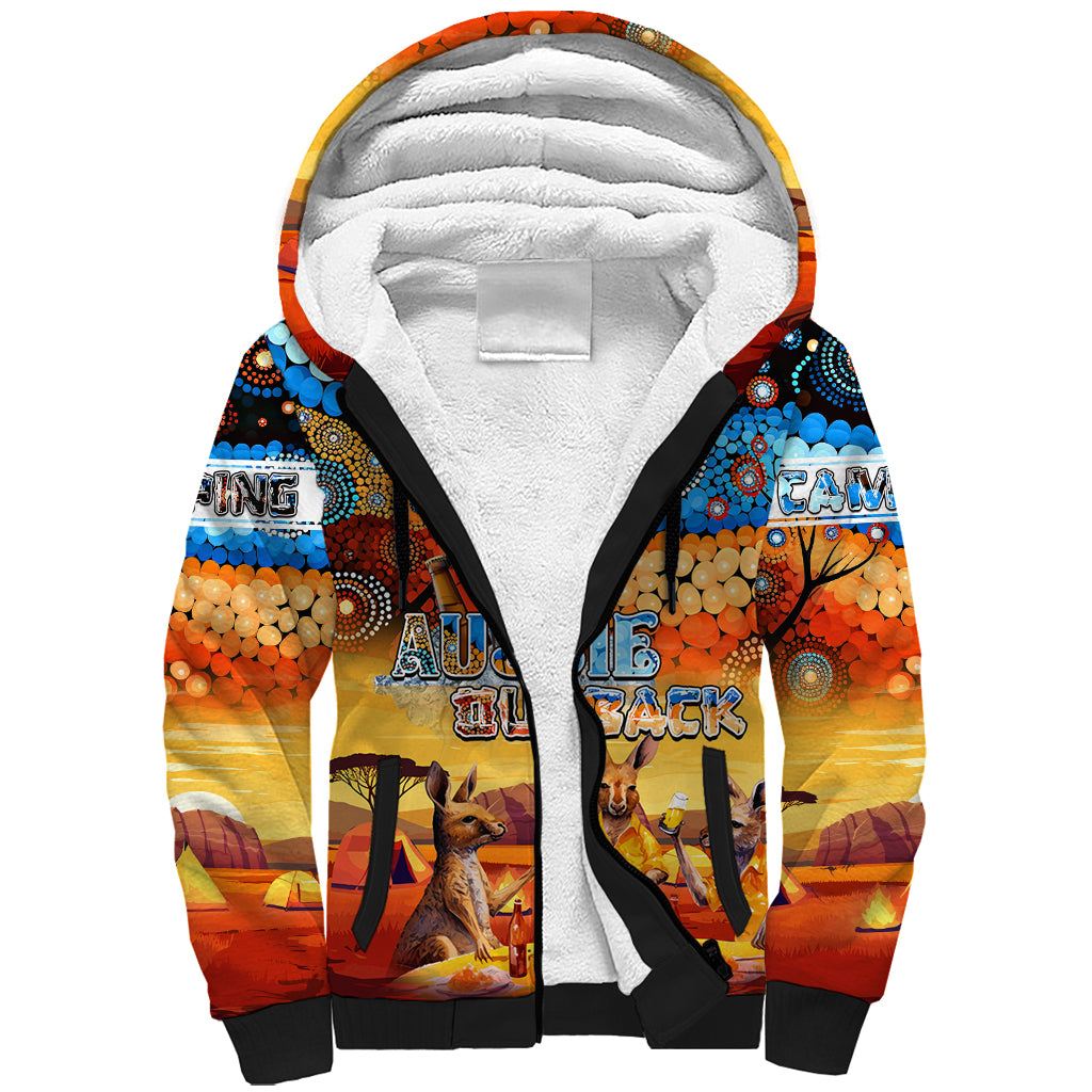 australia-kangaroo-aboriginal-camping-sherpa-hoodie-aussie-outback-camping-with-beer