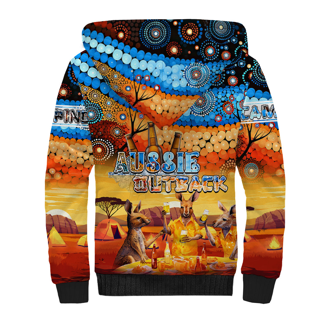 australia-kangaroo-aboriginal-camping-sherpa-hoodie-aussie-outback-camping-with-beer