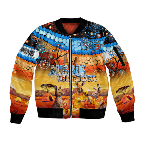 australia-kangaroo-aboriginal-camping-sleeve-zip-bomber-jacket-aussie-outback-camping-with-beer
