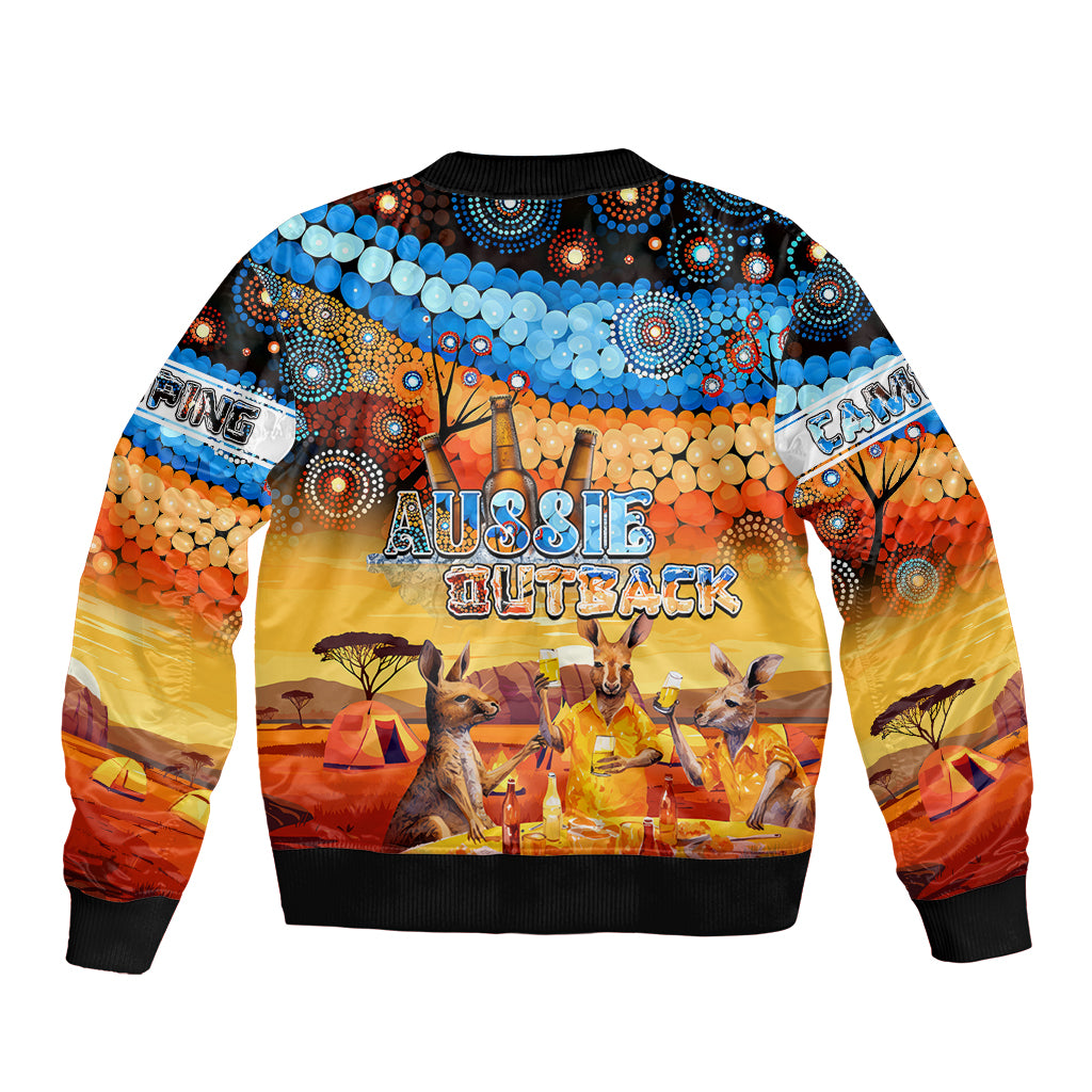 australia-kangaroo-aboriginal-camping-sleeve-zip-bomber-jacket-aussie-outback-camping-with-beer