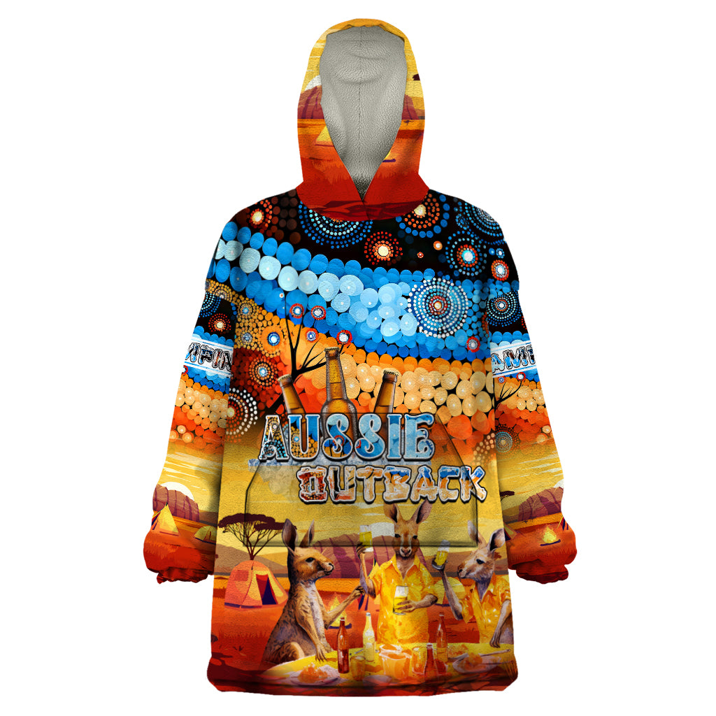 australia-kangaroo-aboriginal-camping-wearable-blanket-hoodie-aussie-outback-camping-with-beer
