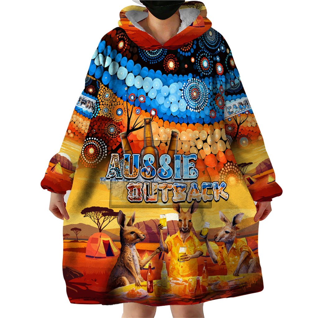 australia-kangaroo-aboriginal-camping-wearable-blanket-hoodie-aussie-outback-camping-with-beer