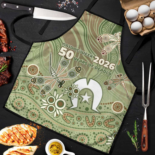 NAIDOC Week 2026 Apron Dragonfly Australian Aboriginal Art