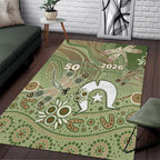 NAIDOC Week 2026 Area Rug Dragonfly Australian Aboriginal Art