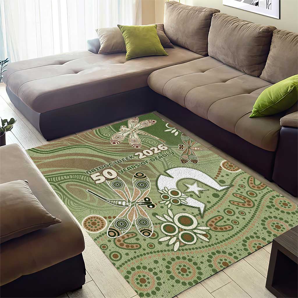 NAIDOC Week 2026 Area Rug Dragonfly Australian Aboriginal Art