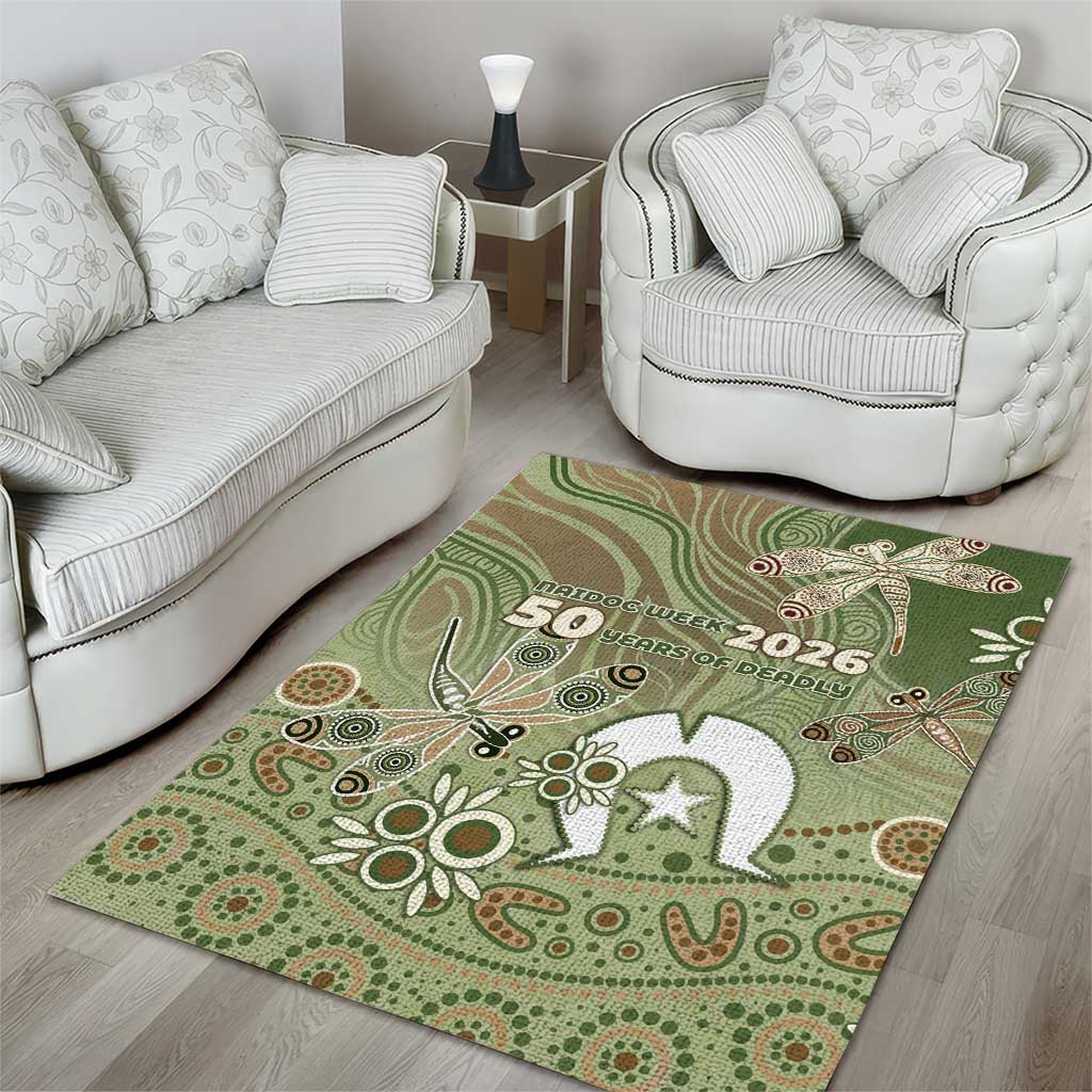 NAIDOC Week 2026 Area Rug Dragonfly Australian Aboriginal Art