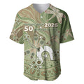 Personalised NAIDOC Week 2026 Baseball Jersey Dragonfly Australian Aboriginal Art