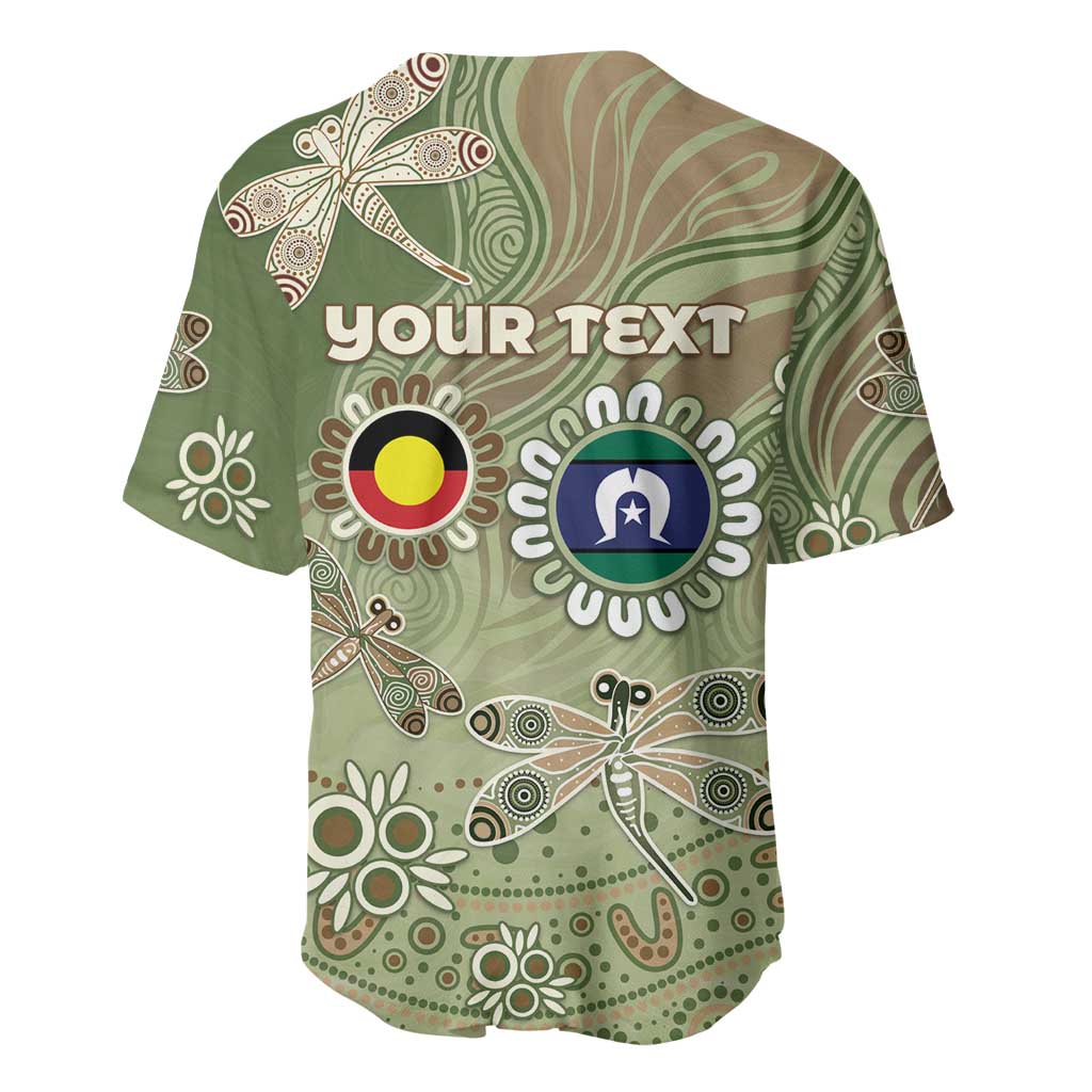 Personalised NAIDOC Week 2026 Baseball Jersey Dragonfly Australian Aboriginal Art