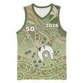 Personalised NAIDOC Week 2026 Basketball Jersey Dragonfly Australian Aboriginal Art