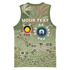 Personalised NAIDOC Week 2026 Basketball Jersey Dragonfly Australian Aboriginal Art