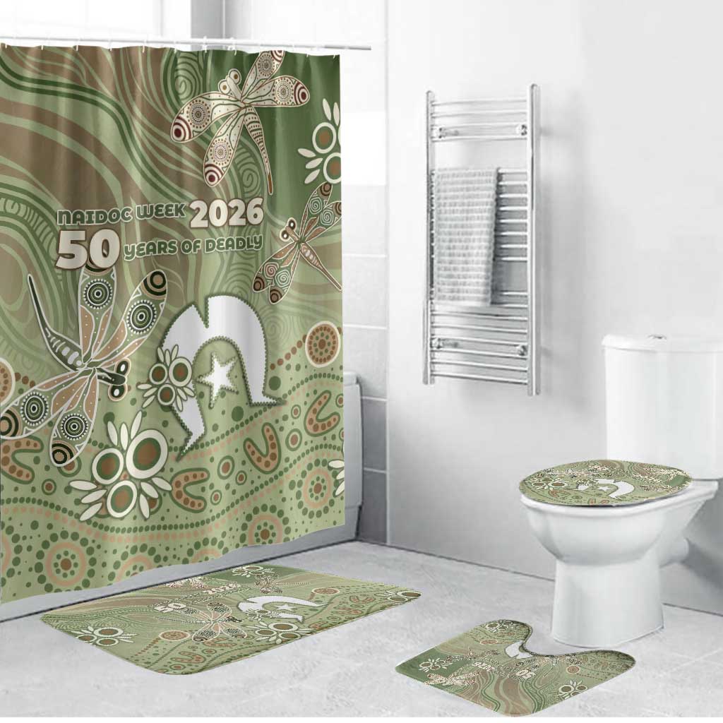 NAIDOC Week 2026 Bathroom Set Dragonfly Australian Aboriginal Art