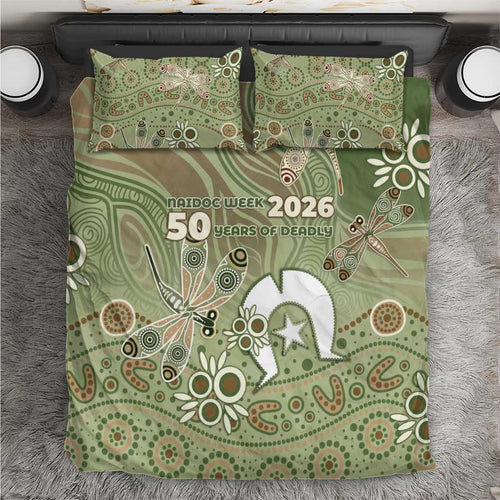 NAIDOC Week 2026 Bedding Set Dragonfly Australian Aboriginal Art