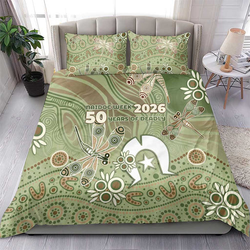 NAIDOC Week 2026 Bedding Set Dragonfly Australian Aboriginal Art