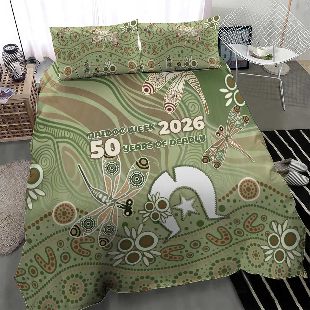 NAIDOC Week 2026 Bedding Set Dragonfly Australian Aboriginal Art