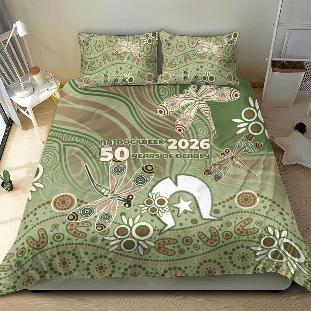 NAIDOC Week 2026 Bedding Set Dragonfly Australian Aboriginal Art