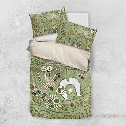NAIDOC Week 2026 Bedding Set Dragonfly Australian Aboriginal Art