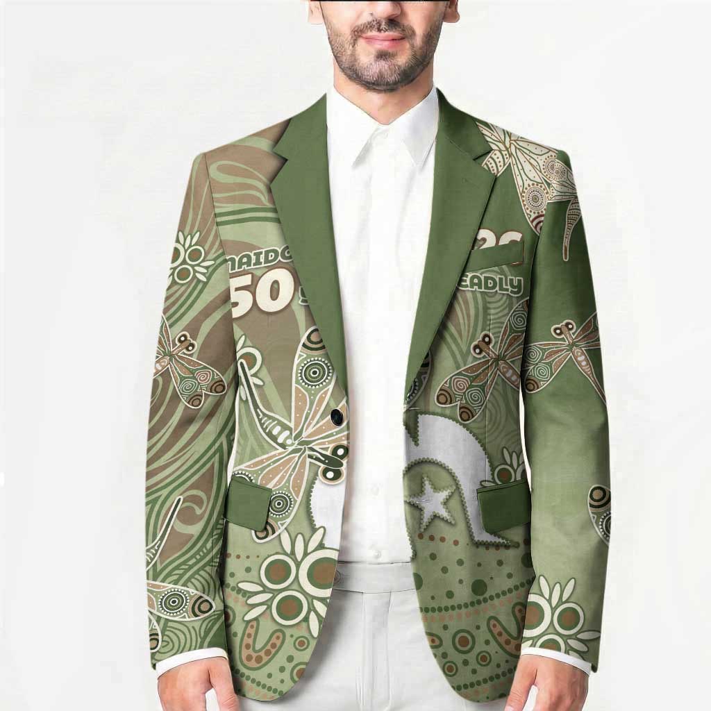 Personalised NAIDOC Week 2026 Blazer Dragonfly Australian Aboriginal Art