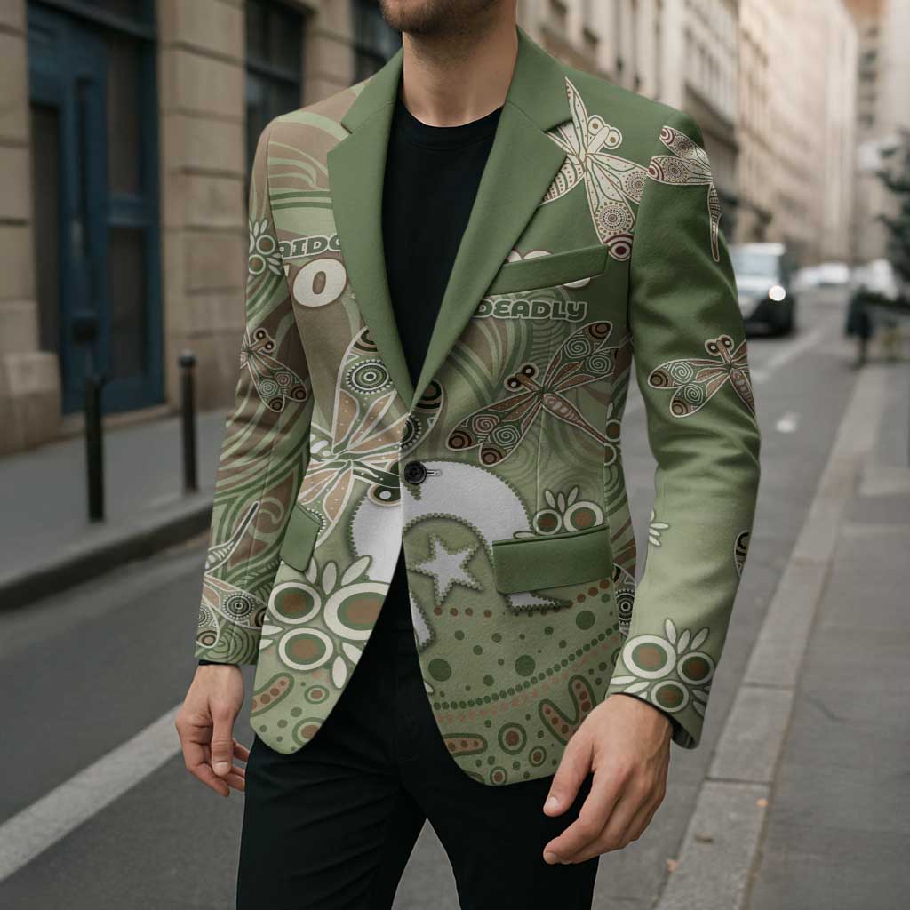 Personalised NAIDOC Week 2026 Blazer Dragonfly Australian Aboriginal Art
