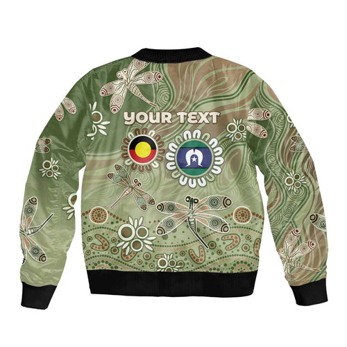 Personalised NAIDOC Week 2026 Bomber Jacket Dragonfly Australian Aboriginal Art