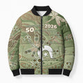 Personalised NAIDOC Week 2026 Bomber Puffer Jacket Dragonfly Australian Aboriginal Art