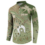 Personalised NAIDOC Week 2026 Button Sweatshirt Dragonfly Australian Aboriginal Art
