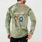 Personalised NAIDOC Week 2026 Button Sweatshirt Dragonfly Australian Aboriginal Art