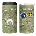 Personalised NAIDOC Week 2026 4 in 1 Can Cooler Tumbler Dragonfly Australian Aboriginal Art