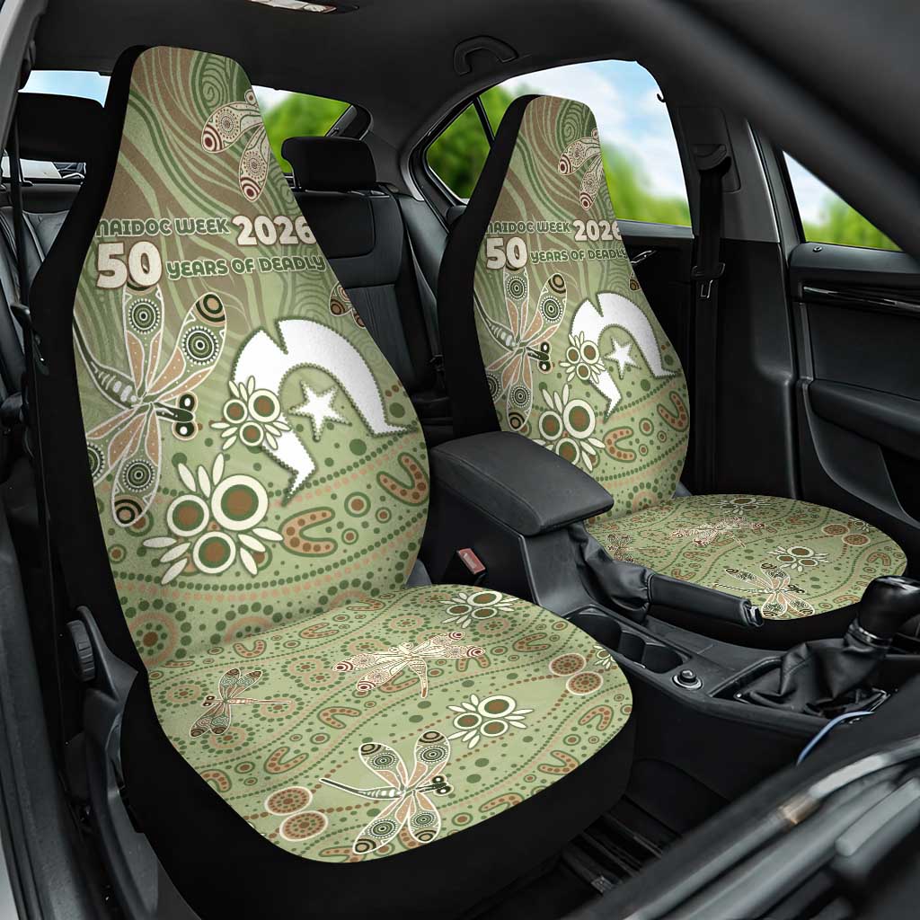 NAIDOC Week 2026 Car Seat Cover Dragonfly Australian Aboriginal Art