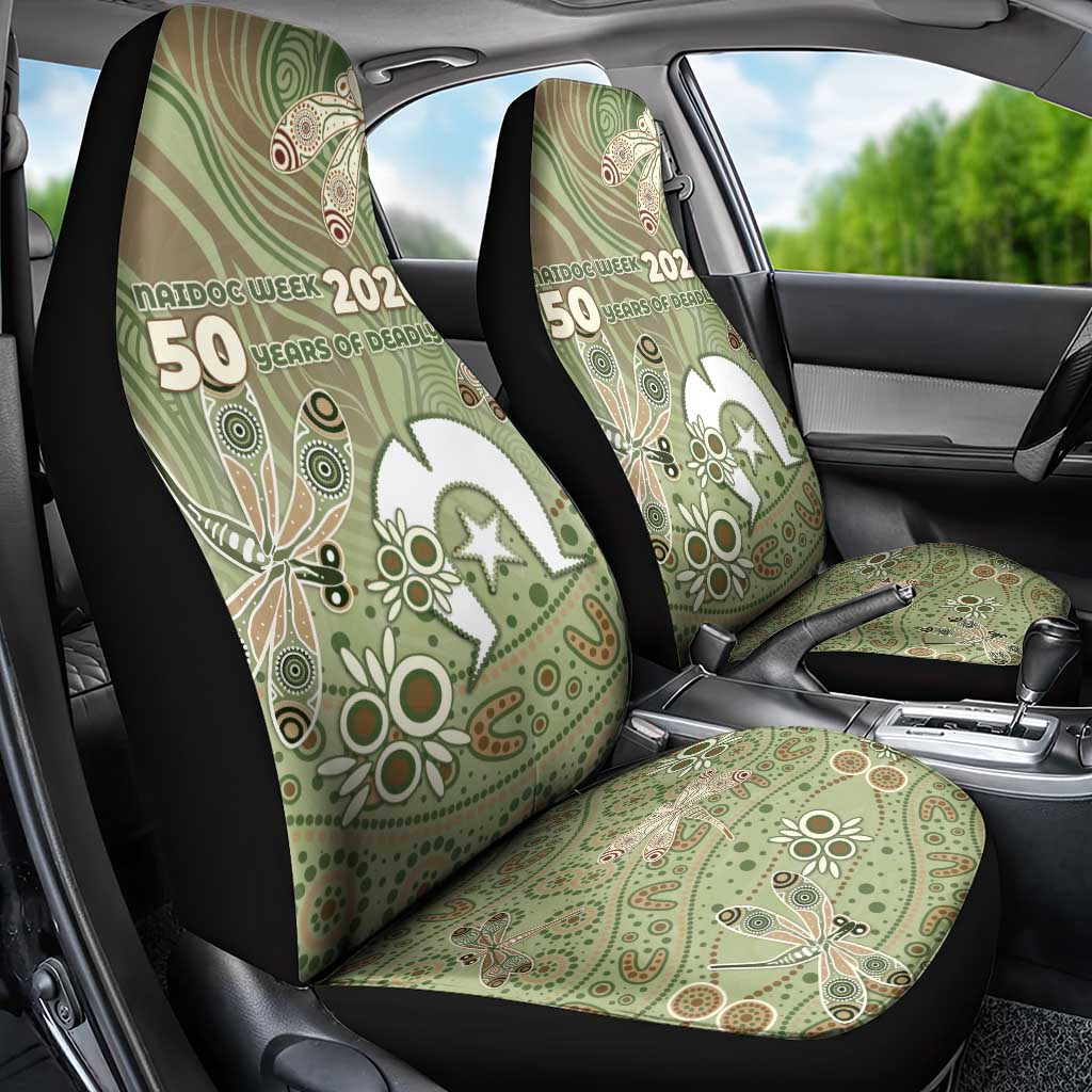 NAIDOC Week 2026 Car Seat Cover Dragonfly Australian Aboriginal Art