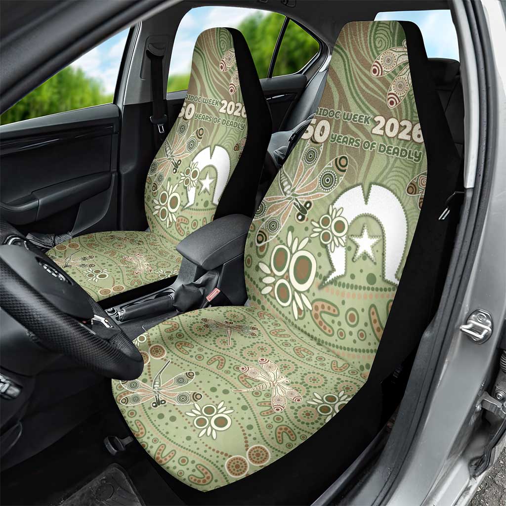 NAIDOC Week 2026 Car Seat Cover Dragonfly Australian Aboriginal Art