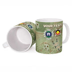 Personalised NAIDOC Week 2026 Ceramic Mug Dragonfly Australian Aboriginal Art