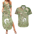 Personalised NAIDOC Week 2026 Couples Matching Summer Maxi Dress and Hawaiian Shirt Dragonfly Australian Aboriginal Art