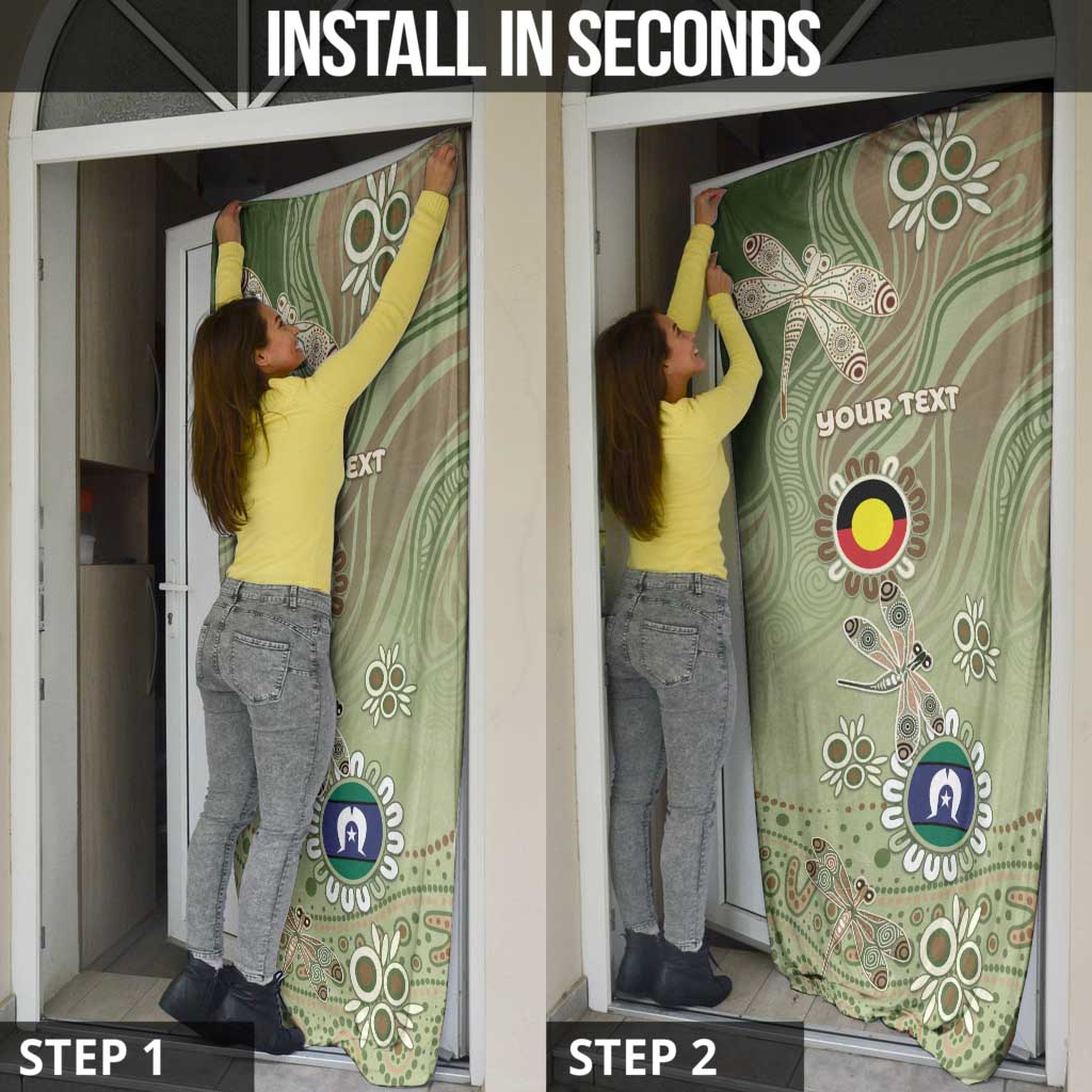Personalised NAIDOC Week 2026 Door Cover Dragonfly Australian Aboriginal Art