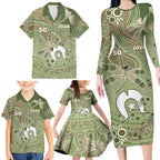 Personalised NAIDOC Week 2026 Family Matching Long Sleeve Bodycon Dress and Hawaiian Shirt Dragonfly Australian Aboriginal Art