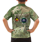 Personalised NAIDOC Week 2026 Family Matching Puletasi and Hawaiian Shirt Dragonfly Australian Aboriginal Art