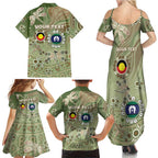 Personalised NAIDOC Week 2026 Family Matching Summer Maxi Dress and Hawaiian Shirt Dragonfly Australian Aboriginal Art
