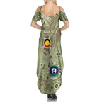 Personalised NAIDOC Week 2026 Family Matching Summer Maxi Dress and Hawaiian Shirt Dragonfly Australian Aboriginal Art
