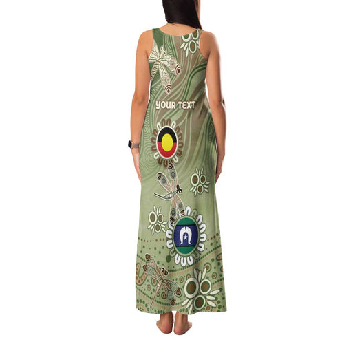 Personalised NAIDOC Week 2026 Family Matching Tank Maxi Dress and Hawaiian Shirt Dragonfly Australian Aboriginal Art