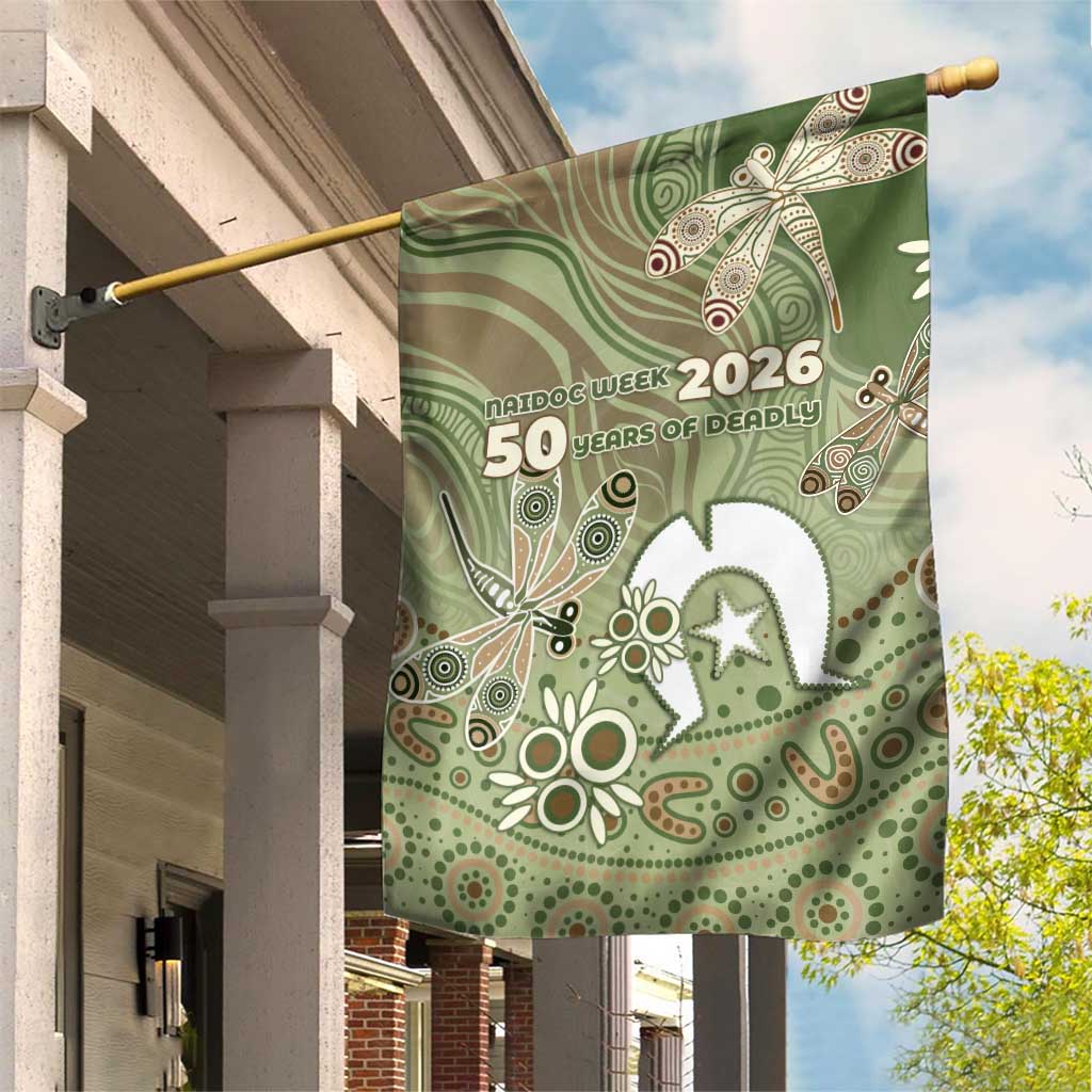 NAIDOC Week 2026 Garden Flag Dragonfly Australian Aboriginal Art