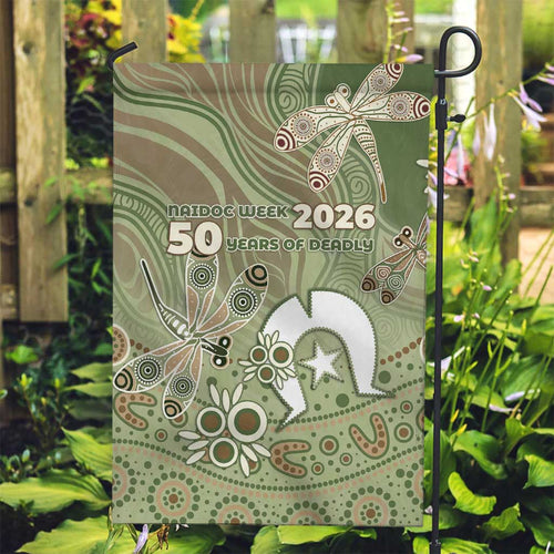 NAIDOC Week 2026 Garden Flag Dragonfly Australian Aboriginal Art