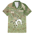 Personalised NAIDOC Week 2026 Hawaiian Shirt Dragonfly Australian Aboriginal Art